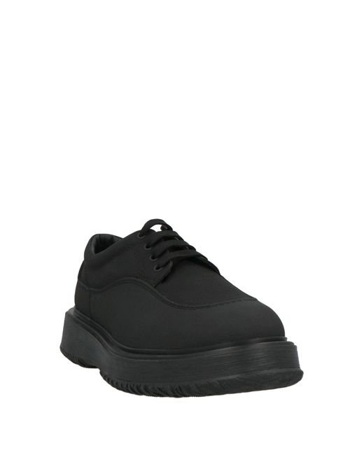 Hogan Black 3R Lace-Up Shoes Leather, Textile Fibers for men