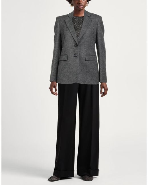 Pinko Black Blazer Viscose, Wool, Polyester, Elastane