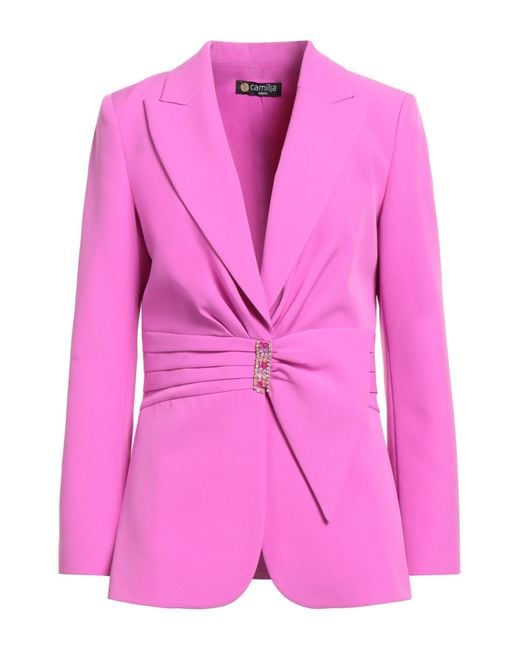 Camilla Pink Blazer Polyester, Elastane