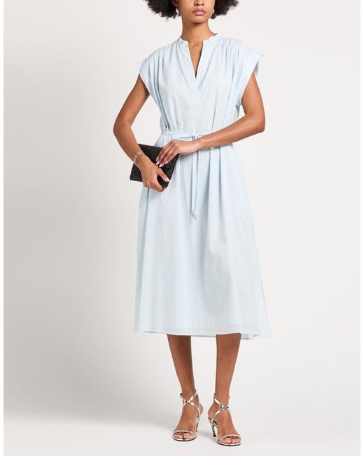 Peserico Blue Midi Dresses