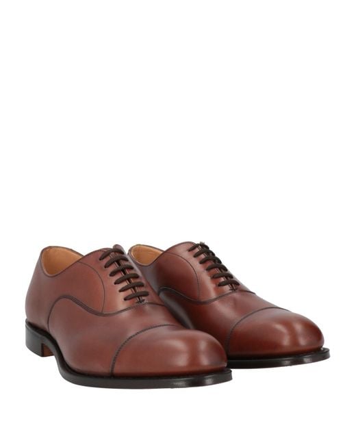 Church's Brown Tan Lace-Up Shoes Leather for men