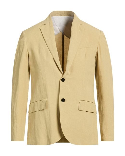 Liu Jo Natural Khaki Blazer Viscose, Linen for men