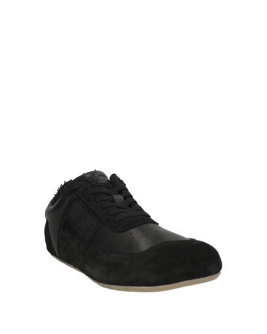 MM6 by Maison Margiela Sneakers Leather in Black for Men | Lyst