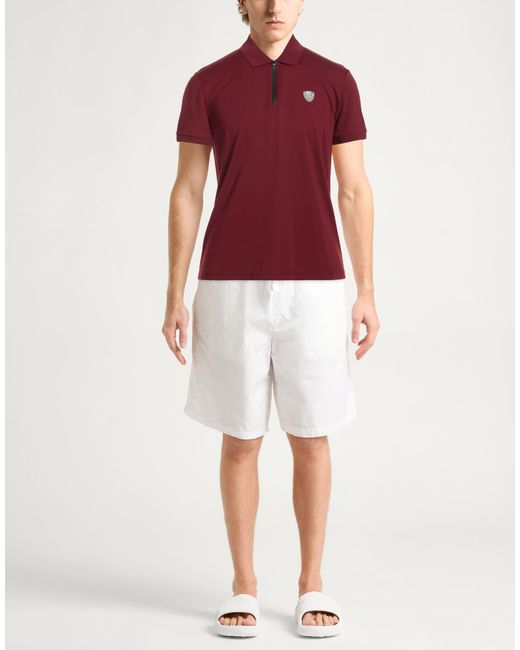 EA7 Red Polo Shirts for men