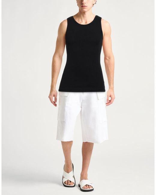 Dolce & Gabbana Black Tank Top Cotton for men