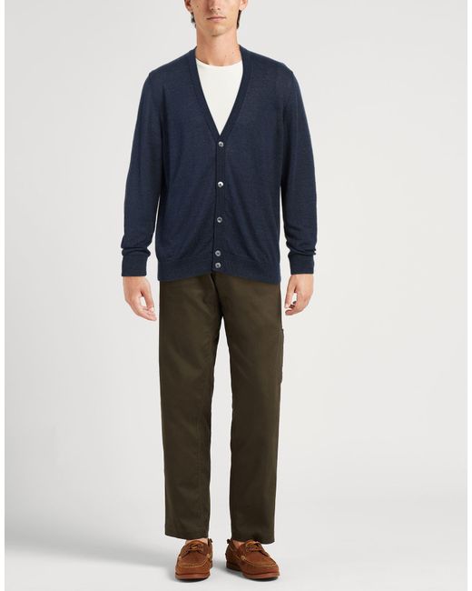 Drumohr Blue Cardigan for men