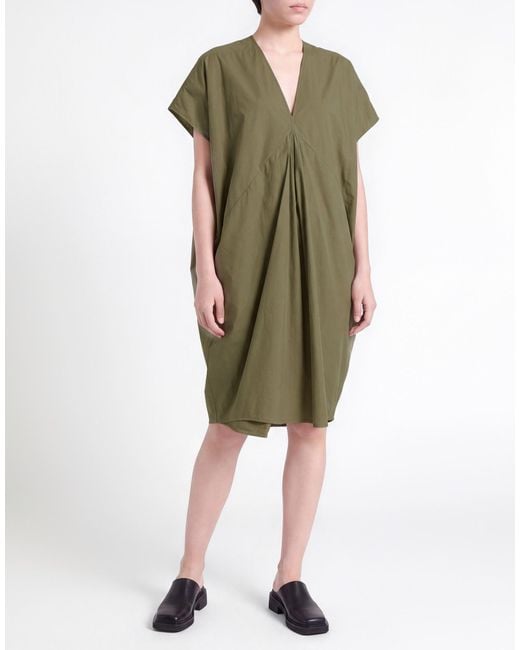 Rick Owens Green Midi Dress