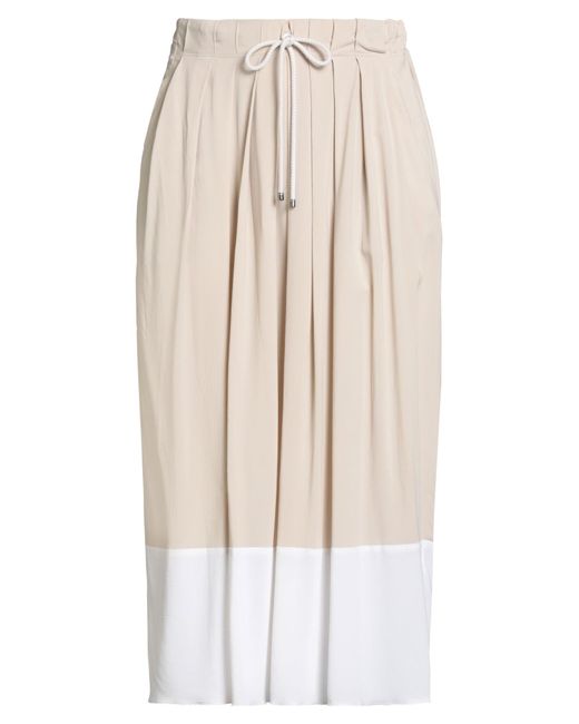 Lorena Antoniazzi Natural Midi Skirt Viscose, Elastane