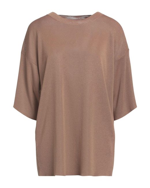 Alpha Studio Brown Sweater Viscose, Polyester