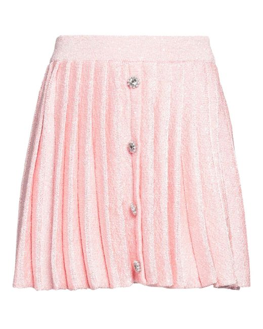 Self-Portrait Pink Mini Skirt