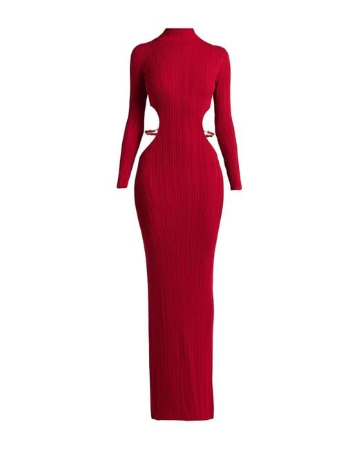 Elisabetta Franchi Red Maxi Dress