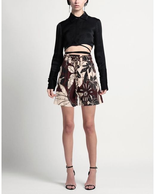 Twinset Red Shorts & Bermuda Shorts