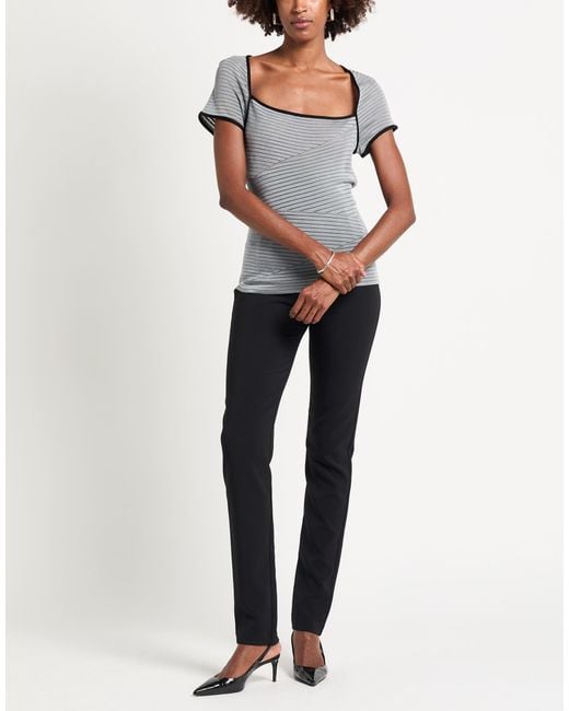 Emporio Armani Gray Sweater Viscose, Polyamide