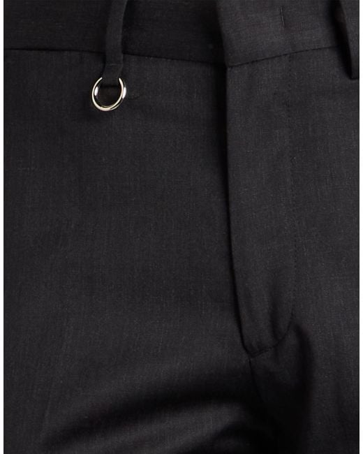 GOLDEN CRAFT 1957 Gray Charcoal Pants Polyester, Wool, Elastane for men