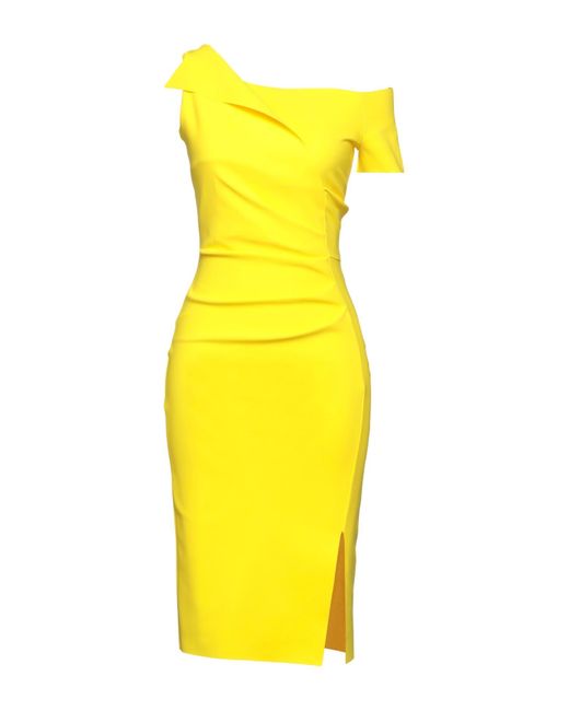 La Petite Robe Di Chiara Boni Yellow Midi Dress