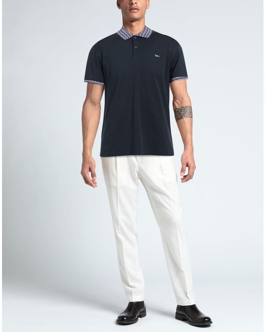 Polo Harmont & Blaine de hombre de color Blue