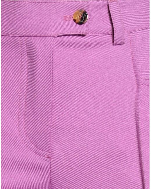 GIUSEPPE DI MORABITO Purple Pants Wool