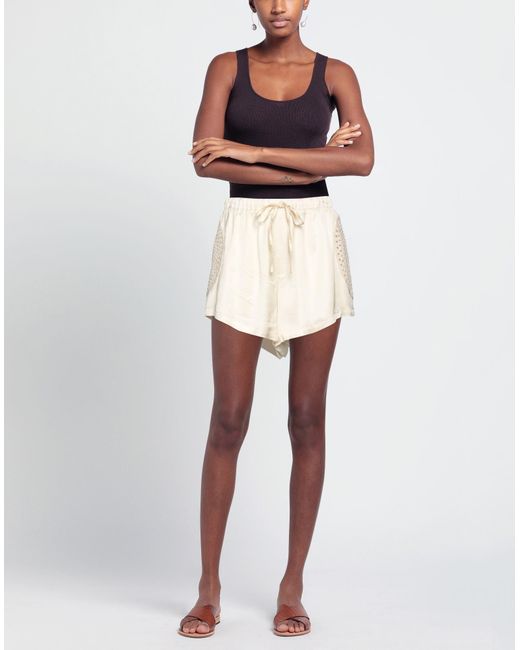 Isabelle Blanche Natural Shorts & Bermuda Shorts