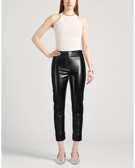 Hanita Black Pants Polyurethane