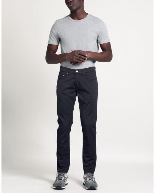 Baldessarini Blue Midnight Pants Cotton, Elastane for men