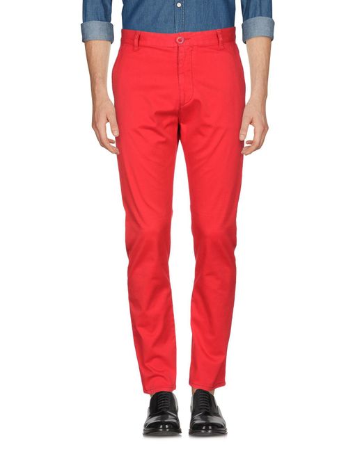 Armani Jeans Red Trouser for men