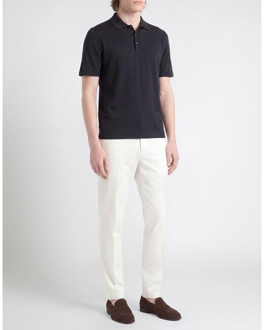Altea Black Charcoal Polo Shirt Cotton for men