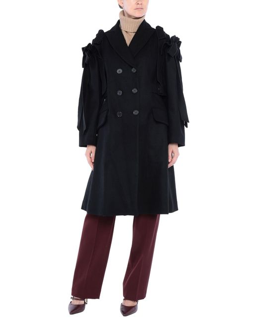 Simone Rocha Synthetic Coat in Black - Lyst