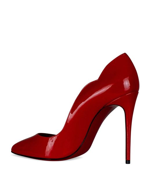 Zapatos de tacón hot chick en charol rojo Christian Louboutin de color Red