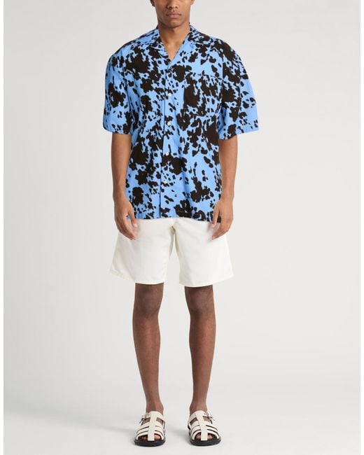 MSGM Blue Shirt Cotton for men