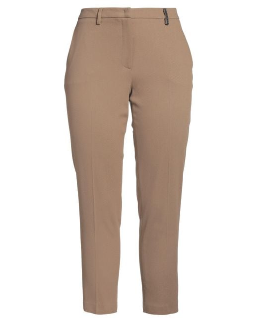 Fabiana Filippi Natural Pants Viscose, Lyocell, Virgin Wool, Elastane, Ecobrass