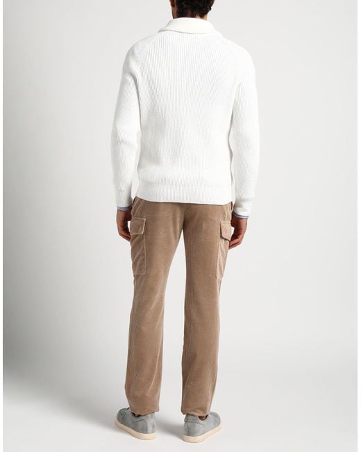 Brunello Cucinelli White Cardigan for men