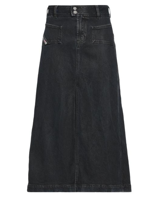 DIESEL Black Denim Skirt