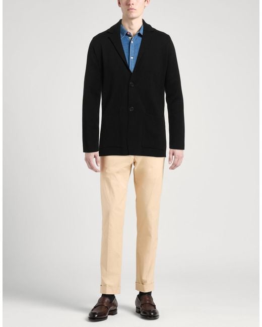 Roberto Collina Black Blazer Merino Wool for men
