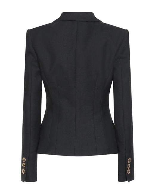 Moschino Black Couture Blazer Virgin Wool