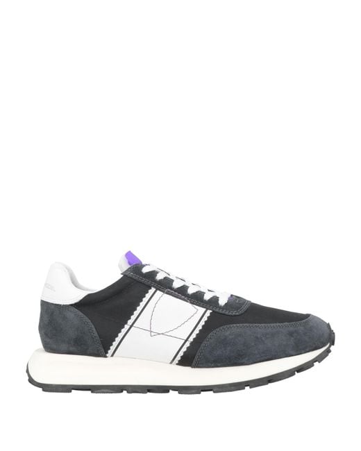 Philippe Model White Sneakers Textile Fibers, Leather