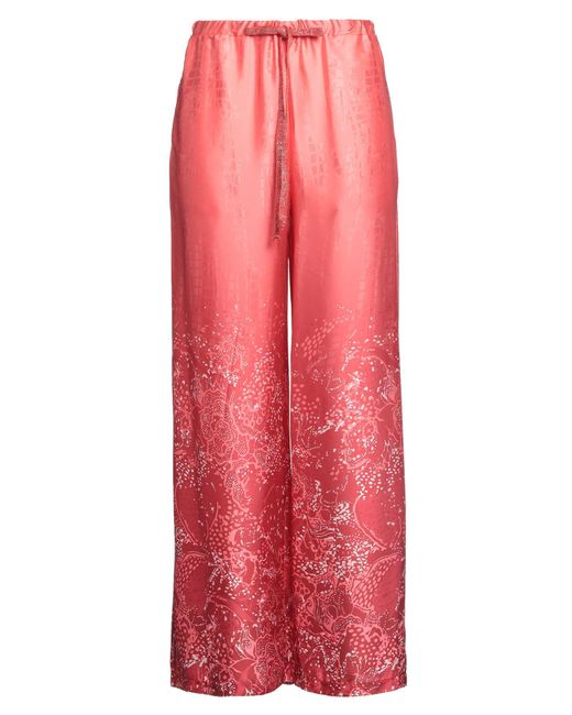 LE SARTE DEL SOLE Red Coral Pants Polyester
