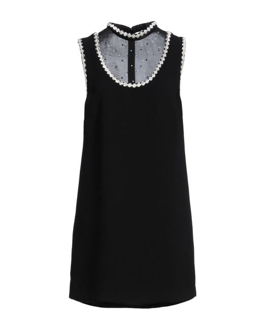 Sandro Black Mini Dress Polyester