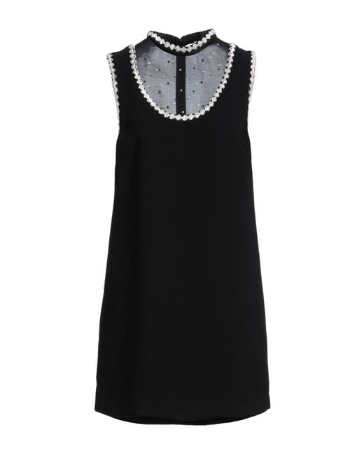 Sandro Black Mini Dress Polyester