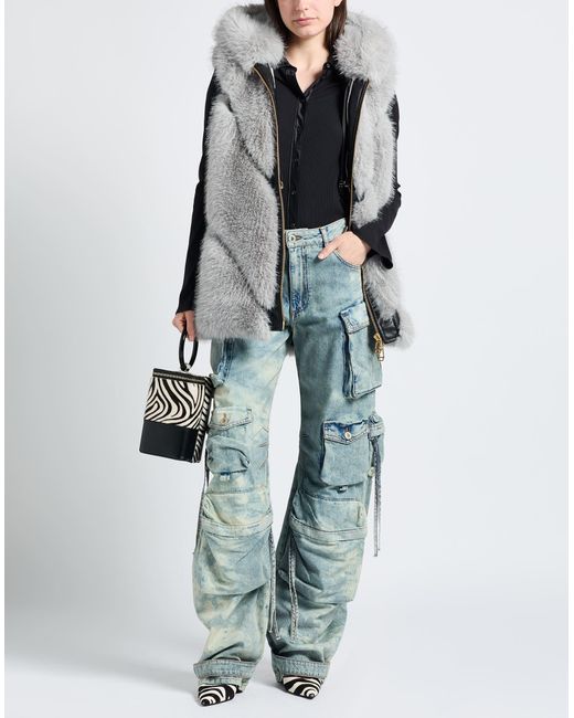 The Attico Blue Jeanshose