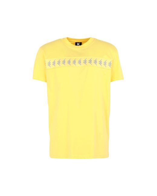 Kappa Yellow Kontroll Reflective Banda T-Shirt Cotton for men