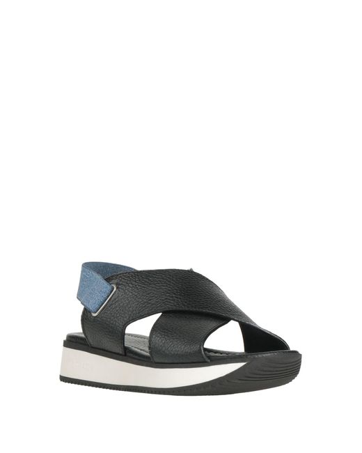 Pollini Black Sandals