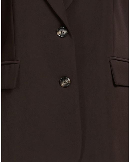 Please Black Dark Blazer Polyester