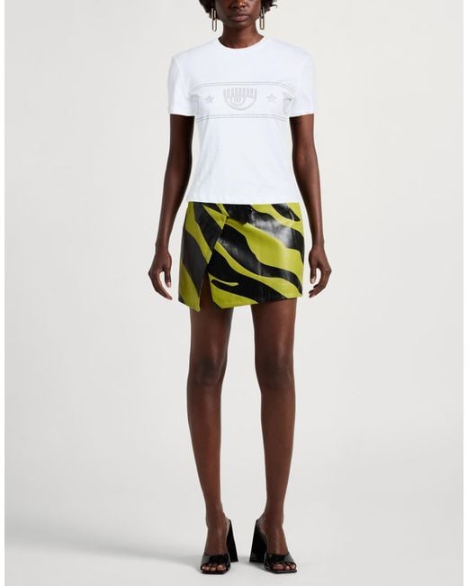 Chiara Ferragni White T-Shirt Cotton