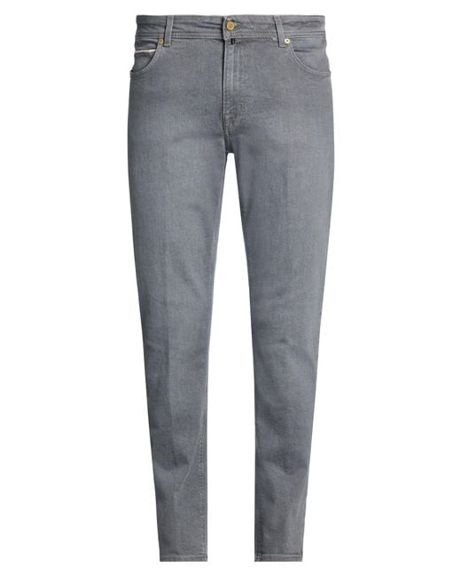 Briglia 1949 Gray Dnm Jeans Cotton, Elastane for men