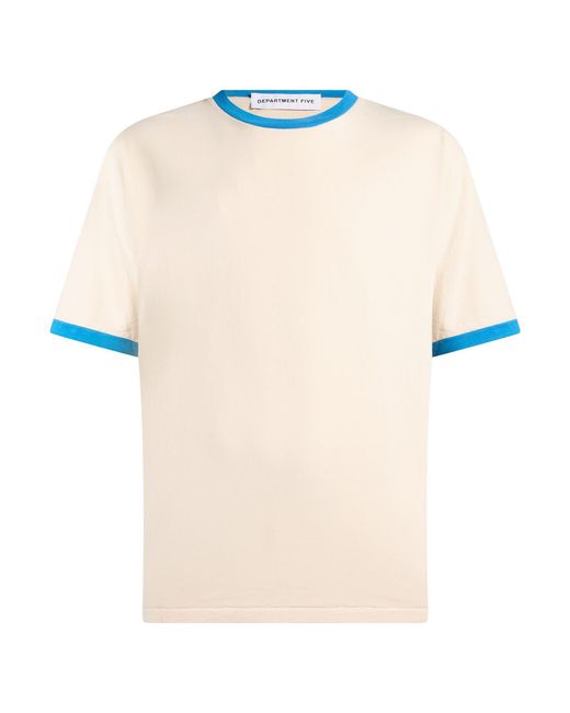 Department 5 White T-Shirt Cotton for men