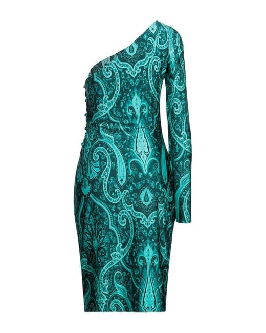 Etro Green Midi Dress