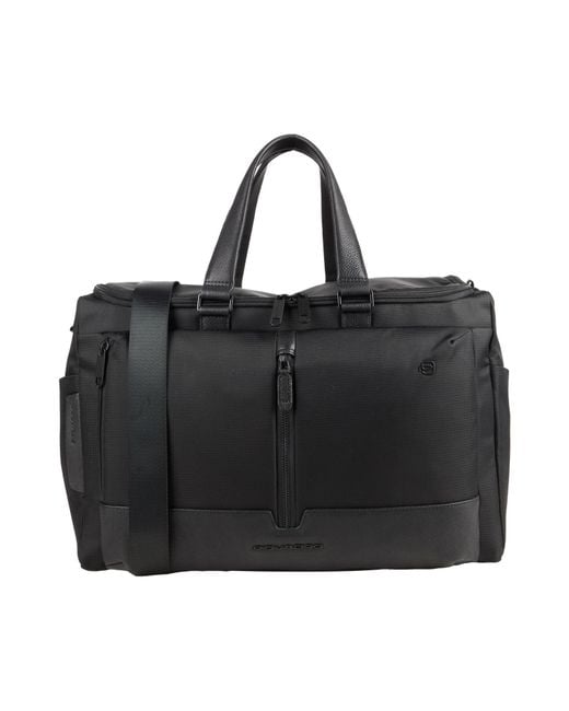 Piquadro Black Duffel Bags for men