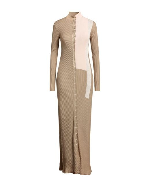 Fendi Silk Mohair Wool Knit Maxi Dress | Lyst UK