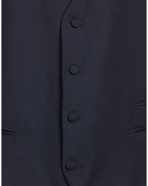 DIGEL Blue Tailored Vests for men