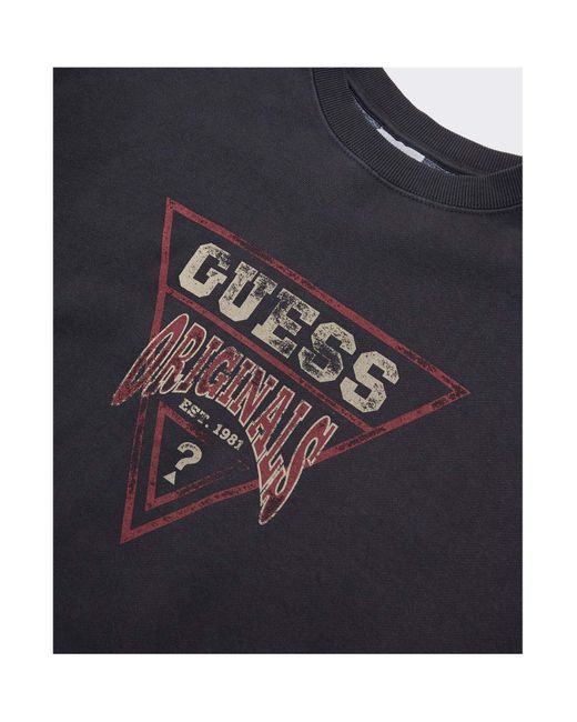 Sweat-shirt Guess pour homme en coloris Blue